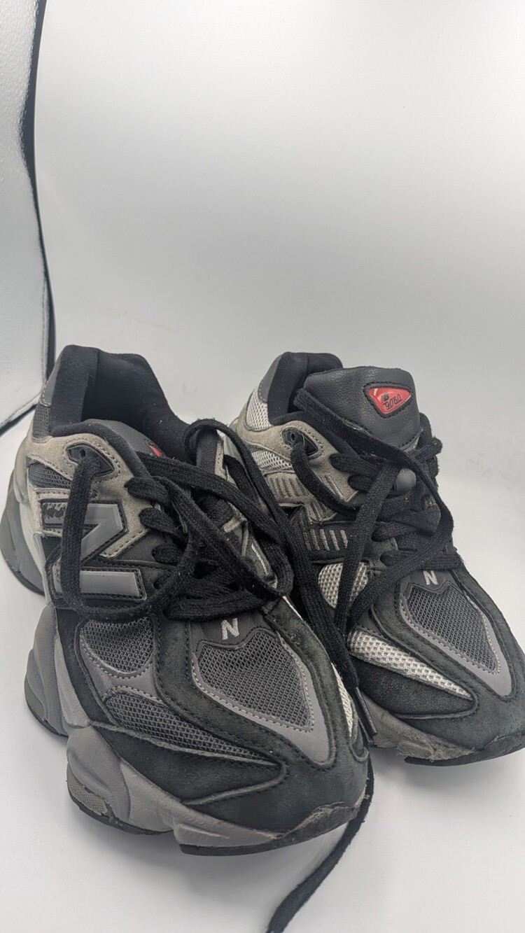 New Balance 9060 Black Castlerock Black/Gray Men's Low Top Lace-Up Sneakers